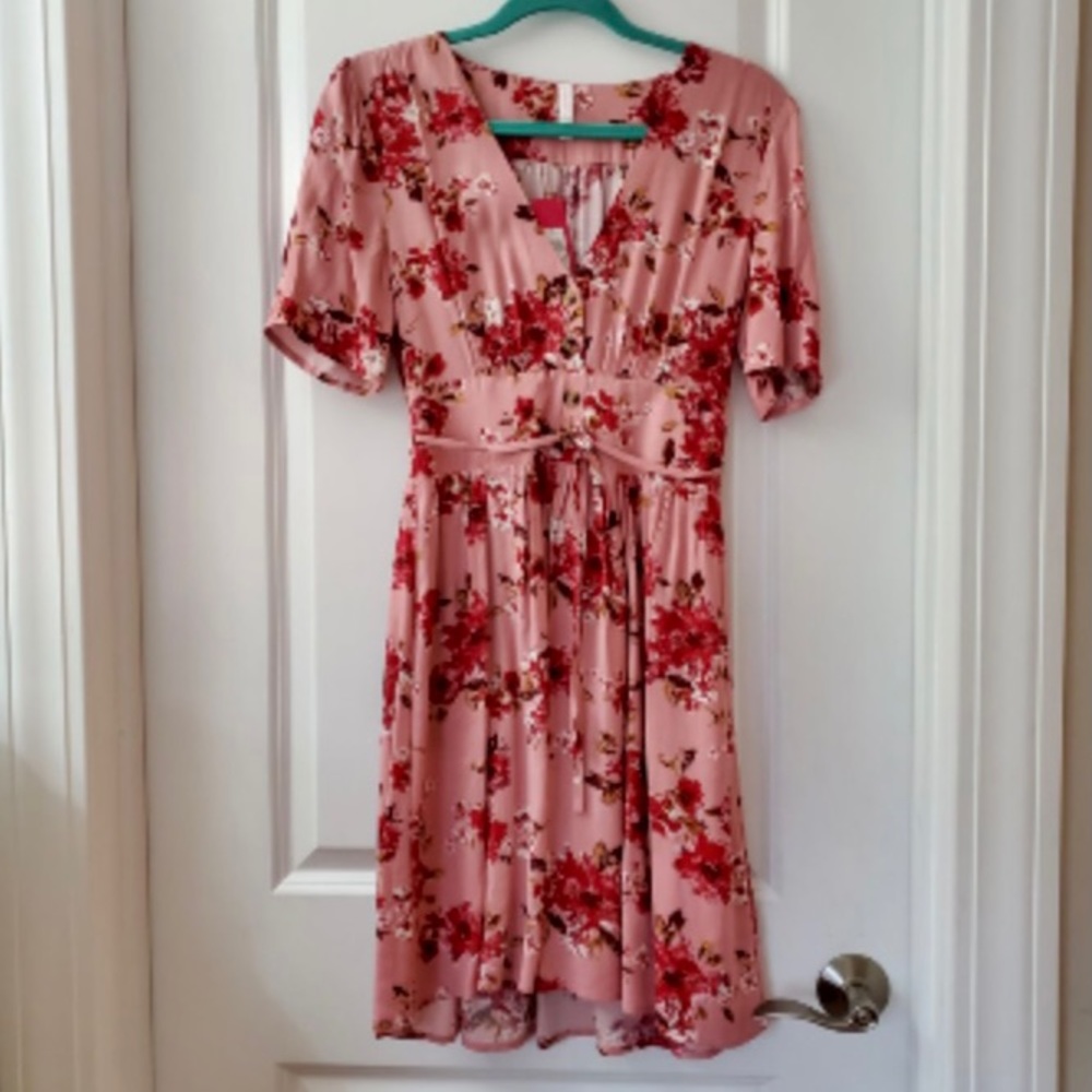 NWT! Xhilaration Women’s Pink Floral Dress